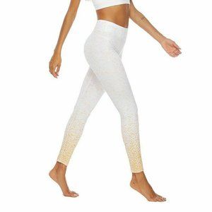 Shiny Gold Foil Stretchy Skinny Leggings
